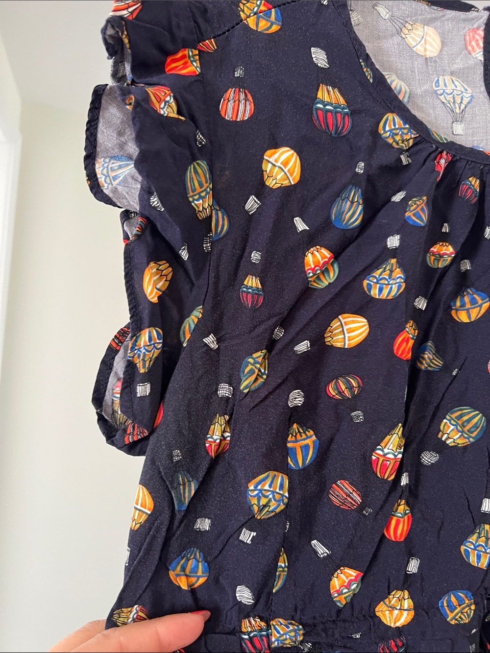 ModCloth Navy Hot Air Balloon Print Dress - Picture 5 of 8